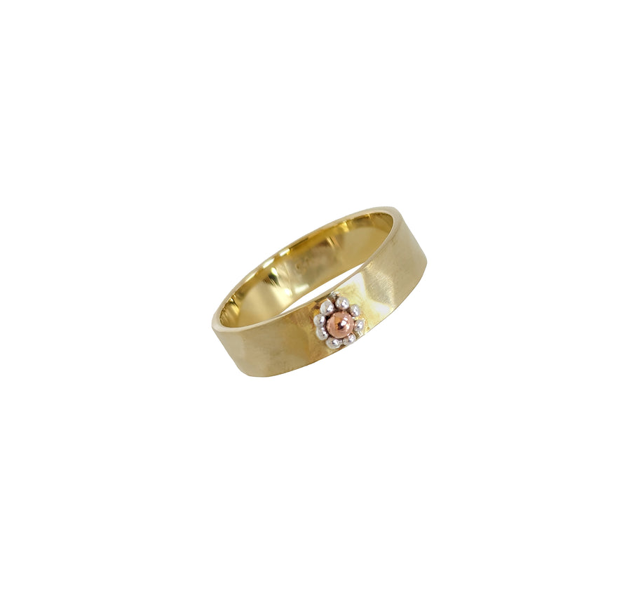 The Flower Ring (RG04B) brass