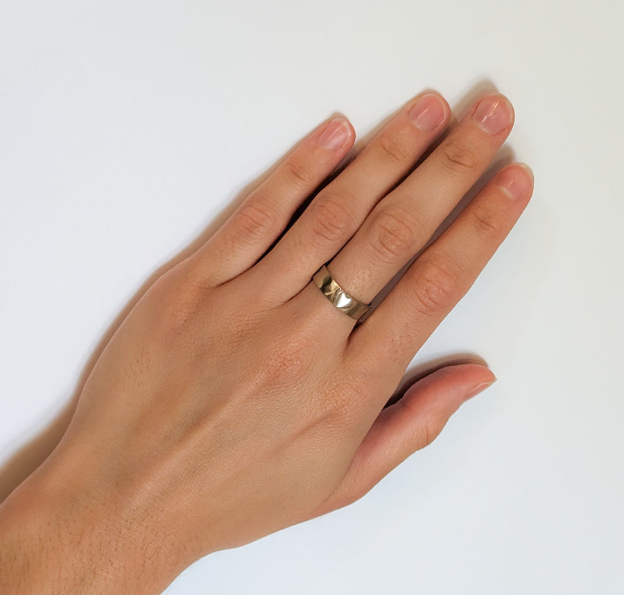 The Brass with Silver Heart Ring (RG05b)