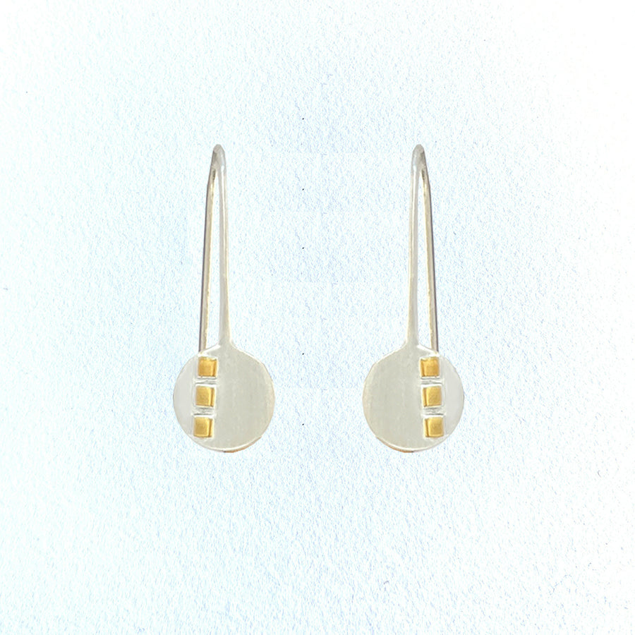 Triple Square Spoon Earrings (ER153)